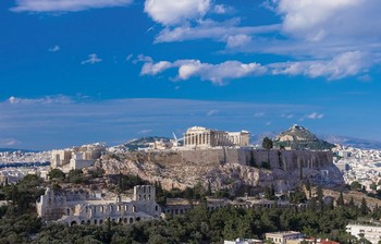 Афинский Акрополь. Вид с моря.